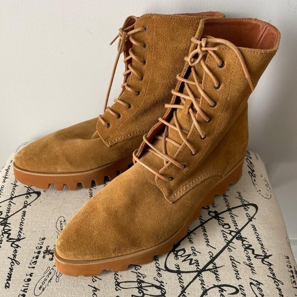 SWEAR LONDON SUEDE MID CALF BOOTS SIZE 9M - Picture 1 of 4